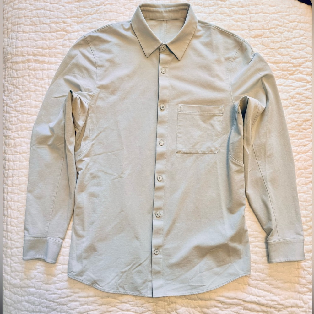 Men’s Extra Small Lululemon Commission Button Up Shirt - Ivory